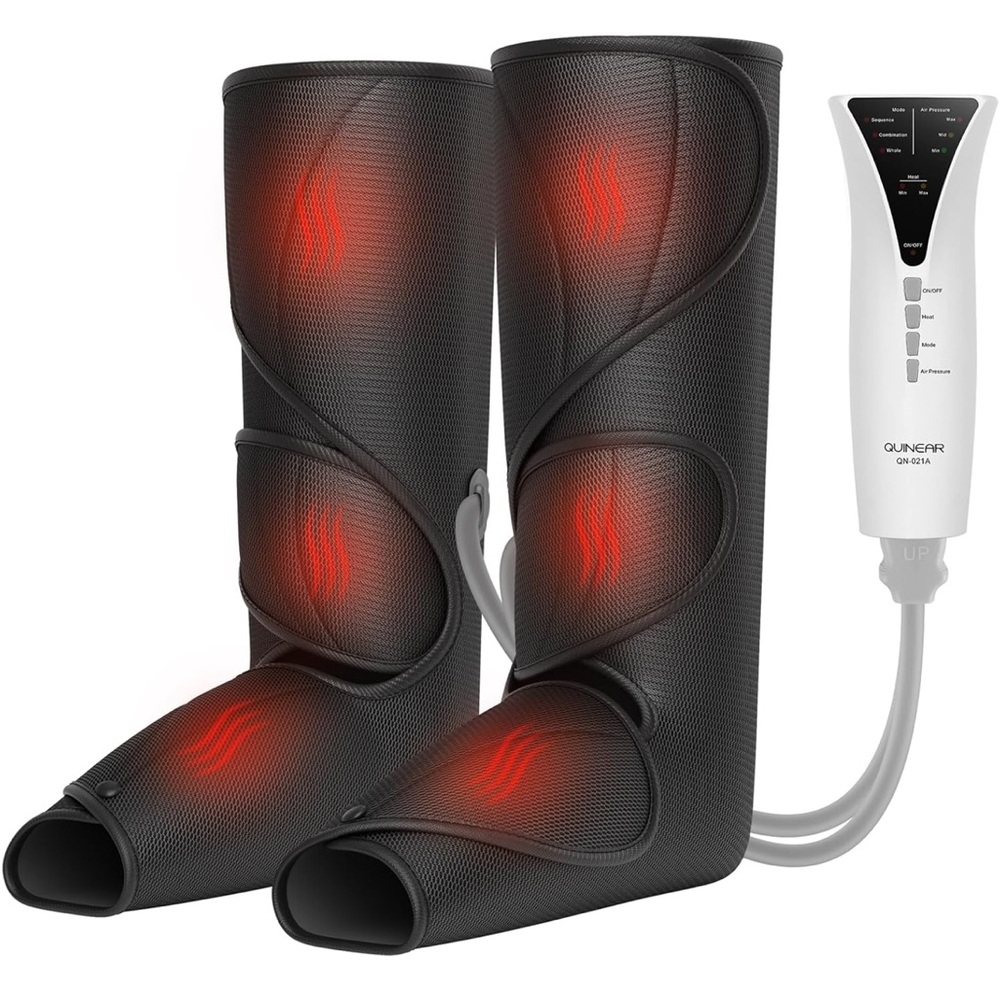 Black Compression Leg Massager
